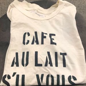 Anthropologie T-Shirt Cafe Au Lait